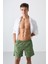 Haki Hızlı Kuruyan Standart Fit Erkek Deniz Şortu - 81237 3