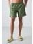Haki Hızlı Kuruyan Standart Fit Erkek Deniz Şortu - 81237 4