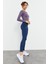 Indigo Kadın Yüksek Bel Slim Fit Dar Paça TAYT-94011 5