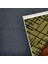 Geometrik Yeşil Pamuk Kare Modern Desenli Pamuk Makinada Yıkanabilir Hav Toz Vermez Leke Tutmayan Kaymaz Taban Dijital Makine Baskı Salon Yolluk Mutfak Halı 5