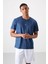 Tommy Life Parlament Polyester Nefes Alan Jakarlı Ince Esnek Standart Fit Erkek Performans T-Shirt - 88397 1