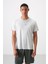 Taş Polyester Nefes Alan Jakarlı İnce Esnek Standart Fit Erkek Performans T-Shirt - 88397 1