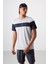Gri Polyester Nefes Alan Dokulu İnce Esnek Standart Fit Erkek Performans T-Shirt - 88396 1