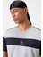 Gri Polyester Nefes Alan Dokulu İnce Esnek Standart Fit Erkek Performans T-Shirt - 88396 2