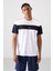 Beyaz Polyester Nefes Alan Dokulu İnce Esnek Standart Fit Erkek Performans T-Shirt - 88396 1