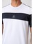 Beyaz Polyester Nefes Alan Dokulu İnce Esnek Standart Fit Erkek Performans T-Shirt - 88396 3