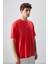 Fiesta %100 Pamuk Kalın Yumuşak Dokulu Oversize Fit Baskılı Erkek T-Shirt - 88357 4