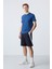 Lacivert Pamuklu Kalın Yumuşak Dokulu Standart Fit Basic Erkek Şort - 81280 1