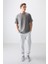 Koyu Gri %100 Pamuk Kalın Yumuşak Dokulu Oversize Fit Basic Erkek T-Shirt - 88353 4