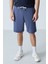 Petrol Pamuklu Kalın Yumuşak Dokulu Standart Fit Basic Erkek Şort - 81277 4