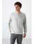 Taş Basic O Yaka Rahat Form Erkek Sweatshirt - 88053 4