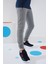 Gri Melanj Fermuarlı Standart Fit İnce Erkek Çocuk Eşofman Alt - 64042 4