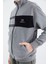 Gri Melanj Dik Yaka Erkek Çocuk Sweatshirt - 11183 2