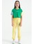Limon Yazı Nakışlı Standart Kalıp Jogger Kız Çocuk Eşofman Alt - 75120 1