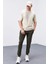 Haki Fermuar Cepli Dar Kalıp Jogger Erkek Eşofman Alt - 84343 3