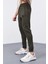 Haki Fermuar Cepli Dar Kalıp Jogger Erkek Eşofman Alt - 84343 4