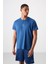 Parlament Polyester Nefes Alan Dokulu İnce Esnek Standart Fit Erkek Performans T-Shirt - 88387 2