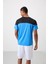 Saks Polyester Nefes Alan Dokulu İnce Esnek Standart Fit Erkek Performans T-Shirt - 88386 5