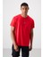 Tommy Life Kırmızı Polyester Nefes Alan Dokulu Ince Esnek Standart Fit Erkek Performans T-Shirt - 88387 1