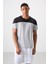 Gri Polyester Nefes Alan Dokulu İnce Esnek Standart Fit Erkek Performans T-Shirt - 88386 1