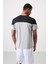 Gri Polyester Nefes Alan Dokulu İnce Esnek Standart Fit Erkek Performans T-Shirt - 88386 5