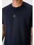 Lacivert Polyester Nefes Alan Dokulu İnce Esnek Standart Fit Erkek Performans T-Shirt - 88390 3