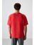 Fiesta Pamuklu Kalın Yüzeyi Dokulu Oversize Fit Baskılı Erkek T-Shirt - 88369 5