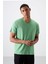 Açık Yeşil Basic Kısa Kol Standart Kalıp V Yaka Erkek T-Shirt - 87912 4