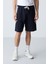 Lacivert Pamuklu Kalın Yumuşak Dokulu Standart Fit Basic Erkek Şort - 81281 2