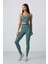 Mint Yeşili Esnek Standart Fit Performans Kadın Tayt Takım - 95333 1