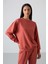 Tarçın Basic Pamuklu O Yaka Oversize Lastik Paça Kadın Eşofman Takım - 95287 5