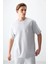 Taş Pamuklu Kalın Yumuşak Dokulu Oversize Fit Basic Erkek T-Shirt - 88378 1