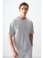 Taş Pamuklu Kalın Yumuşak Dokulu Oversize Fit Basic Erkek T-Shirt - 88378 3