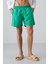 Yeşil Hızlı Kuruyan Standart Fit Erkek Deniz Şortu - 81237 1