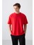 Fiesta Pamuklu Kalın Yumuşak Dokulu Oversize Fit Baskılı Erkek T-Shirt - 88343 1