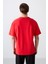 Fiesta Pamuklu Kalın Yumuşak Dokulu Oversize Fit Baskılı Erkek T-Shirt - 88343 5