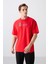 Fiesta Pamuklu Kalın Yumuşak Dokulu Oversize Fit Baskılı Erkek T-Shirt - 88344 1
