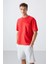 Fiesta Pamuklu Kalın Yüzeyi Dokulu Oversize Fit Basic Erkek T-Shirt - 88341 1