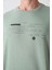 Açık Yeşil Pamuk Kalın Yumuşak Dokulu Oversize Fit Baskılı Erkek T-Shirt - 88326 3