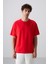 Fiesta Pamuklu Kalın Yumuşak Dokulu Oversize Fit Basic Erkek T-Shirt - 88349 1