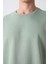 Açık Yeşil Pamuklu Kalın Yumuşak Dokulu Oversize Fit Baskılı Erkek T-Shirt - 88324 3