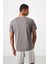 Koyu Gri Polyester Nefes Alan Dokulu İnce Esnek Standart Fit Erkek Performans T-Shirt - 88391 5