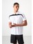 Beyaz Polyester Nefes Alan Dokulu İnce Esnek Standart Fit Polo Yaka Erkek Performans T-Shirt - 88392 1