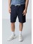 Lacivert Pamuklu Kalın Yumuşak Dokulu Standart Fit Basic Erkek Şort - 81275 2