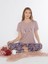 Kısa Kol Viskon Pijama Takımı Yazlık Viskon Dowry 08-129 2