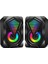 Rgb Işıklı Gaming Pc Bilgisayar Hoparlörü 1+1 Speaker E-1046 3