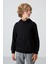 Siyah Pamuklu Kalın İçi Tüylü Yumuşak Dokulu Standart Fit Baskılı Erkek Çocuk Sweatshirt - 11215 1
