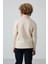Bej Pamuklu Kalın İçi Tüylü Yumuşak Dokulu Standart Fit Nakışlı Erkek Çocuk Sweatshirt - 11245 5