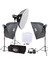 BM400 3'lü Paraflaş Set + Çekim Çadırı 60X60CM 1
