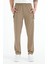 Bej Erkek Fermuarlı Üç Cepli Standart Kalıp Klasik Paça Eşofman Alt - 84768 3